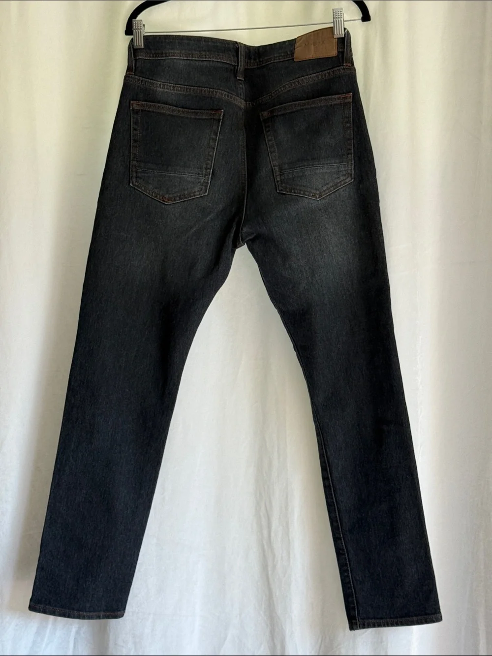 MBX Slim Straight Men's Jeans in Dark Washed Denim